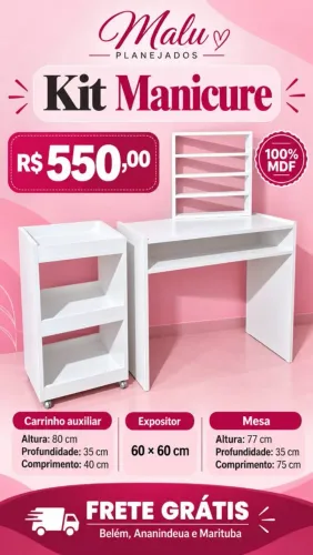 Promoção kit manicure