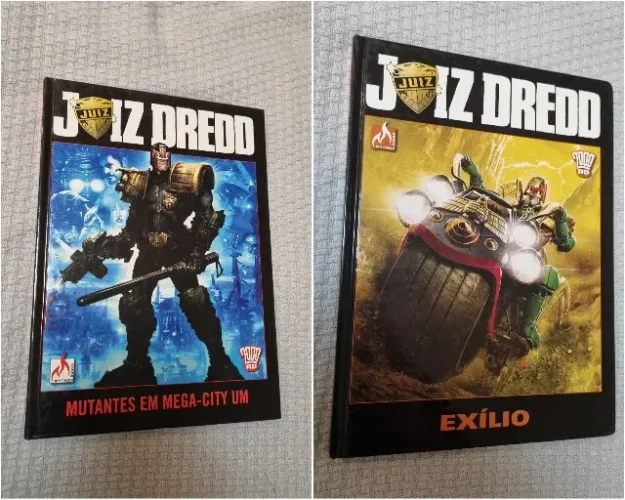 Kit 2 HQs Juiz Dredd - Exílio e Mutantes em Mega-City Um