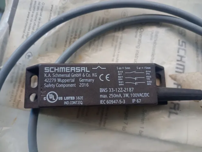 Sensor De Segurança Magnético Schmersal Bns 33-12z-2187