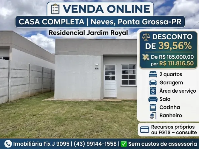 Excelente oportunidade ? Casa no Neves, Ponta Grossa - PR,