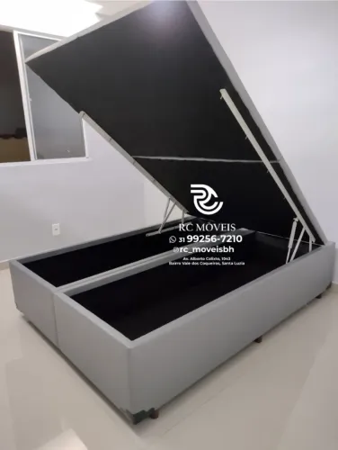 Cama Queen com Baú Blindado - Direto da Fábrica