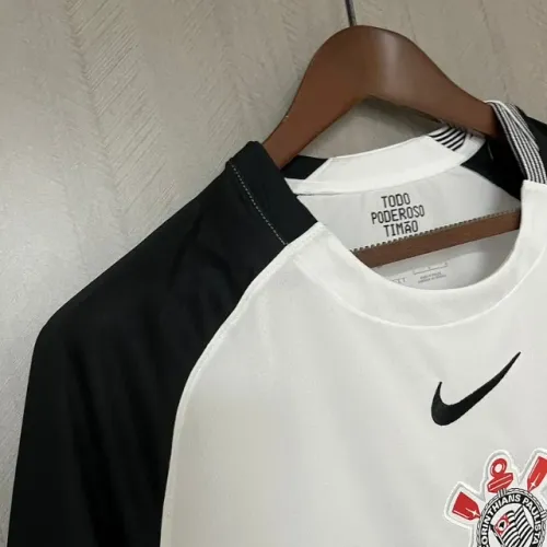 Camisa Corinthians Branca e Preta - Tamanho G (Nova)