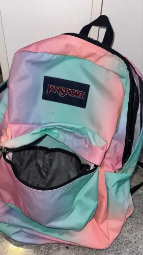 Mochila Jansport colorida