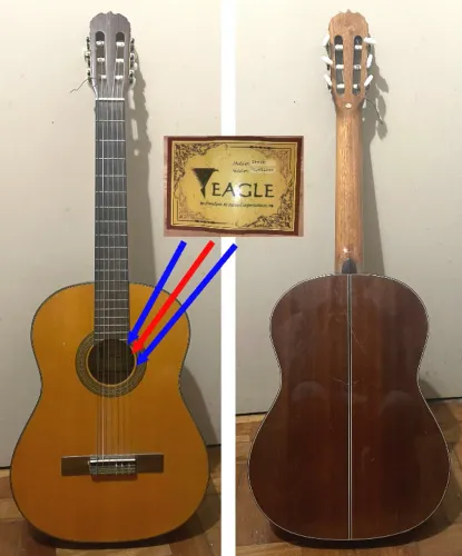 VIOLÃO EAGLE DH=69NT - 6 Cordas Nylon - Excelente Estado