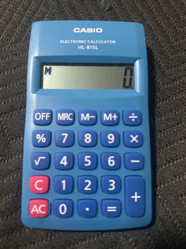 Calculadora casio azul