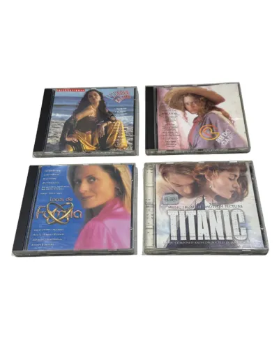 BSV260374 Lote C/4 Cds Novela Filme Rei Do Gado Titanic Explode Coração Laços de Família