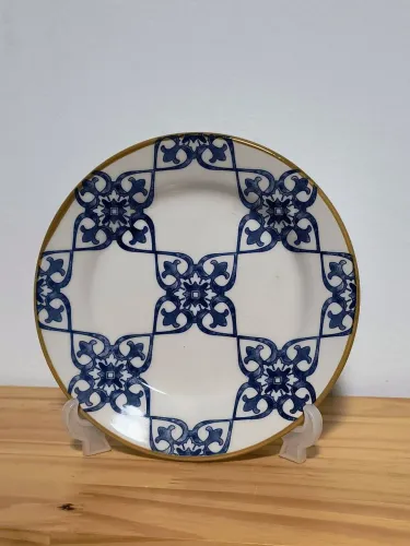 Prato decorativo em azulejo português lindo decoração colecionador antigo antiquario casa 