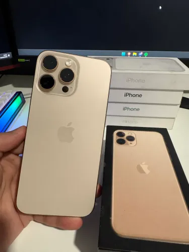 iPhone 16 Pro Max 256GB Titânio Deserto - Impecável - Bateria 91%