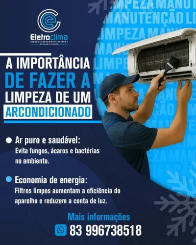 Ar condicionado serviços e limpeza