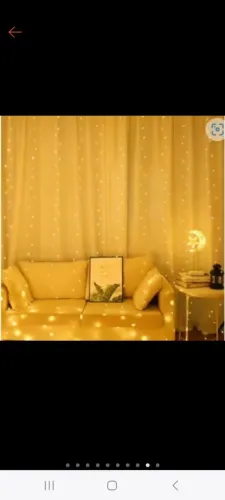 2 Cortinas de Led 3x3m Fio de fada