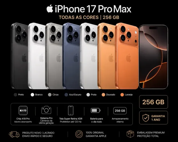 iPhone 17 pro max 256 gb