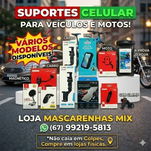 Suportes de Celular para Carros, Motos e Bicicletas Varios Modelos Cod:0137