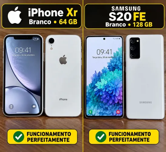 iPhone xr e S20 fe