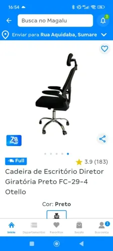 Cadeira ergonomica estilo gamer