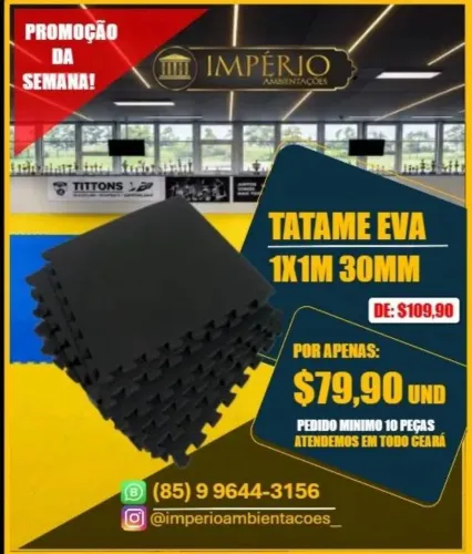 Tatame Eva 1x1m 30mm promoção somente ate dia 30
