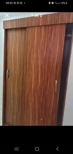 Guarda roupa 2 portas, sapateira e cama box de solteiro