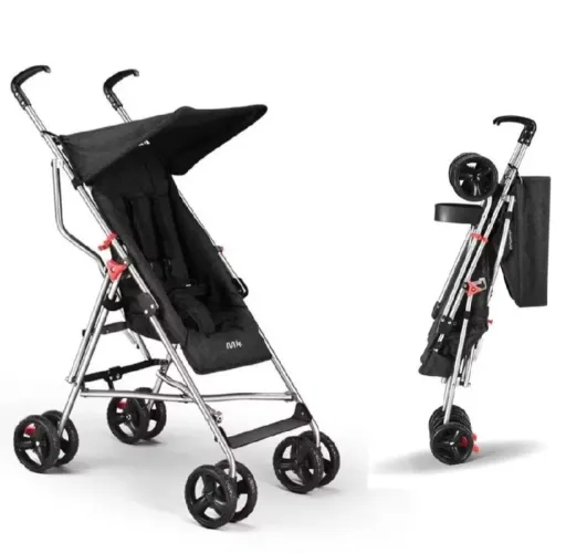Carrinho Guarda-Chuva Pocket Preto Multikids 6M a 15kgs