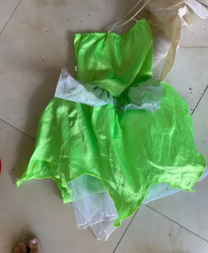 Fantasia fada infantil - tamanho g ( serve 4 a 6 anos )