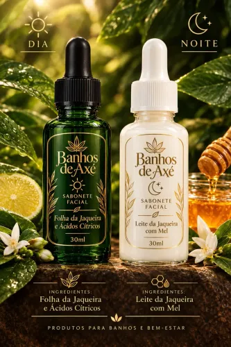 Duo com 2 sabonetes faciais - líquido 30ml