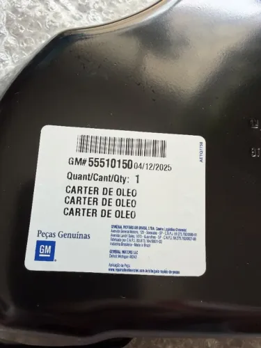 Carter de Oleo do Chevrolet Onix 2021 Aspirado