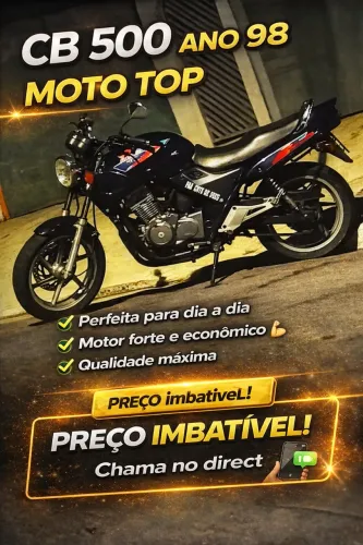 Cb 500 ano 98 azul venda ou troca. Leia o anúncio