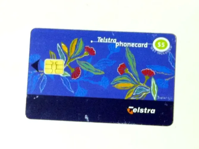 Cartão Telefonico Australiano 2002