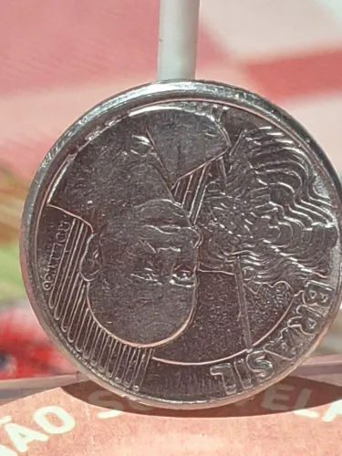 Moeda 50 Centavos 2008 Rara Erro Reverso Invertido - Soberba