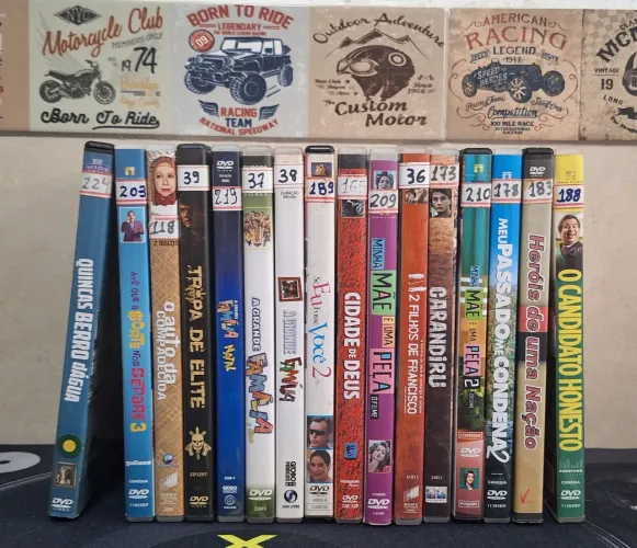 16 DVDs filmes nacionais originais