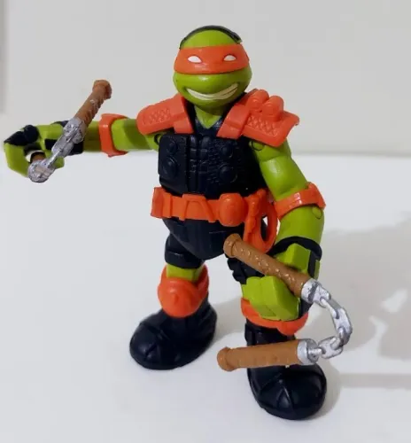 Action Figure Michelangelo Tartarugas Ninja viacon 12cm original
