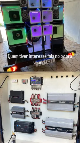 Vendo carrocinha com paredão