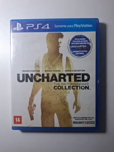 Jogo Uncharted: The Nathan Drake Collection PS4 Mídia Física - 3 Jogos em 1 (Completo)