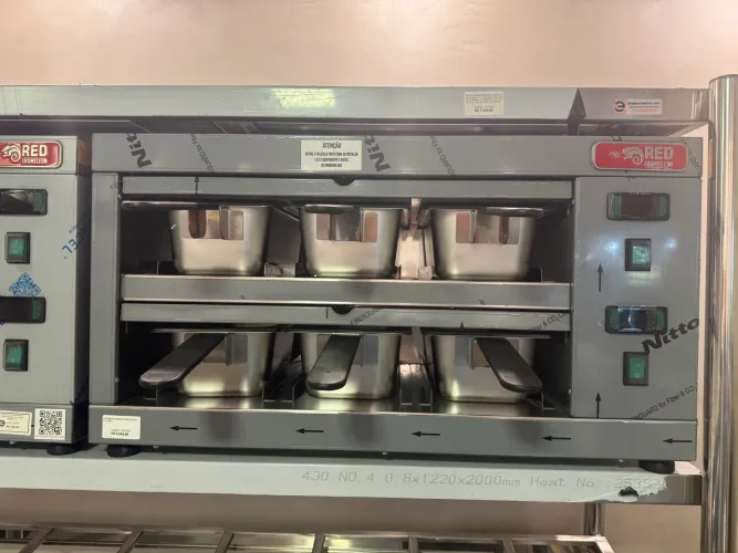 Conservador de proteínas inox 6 cubas 220v novo