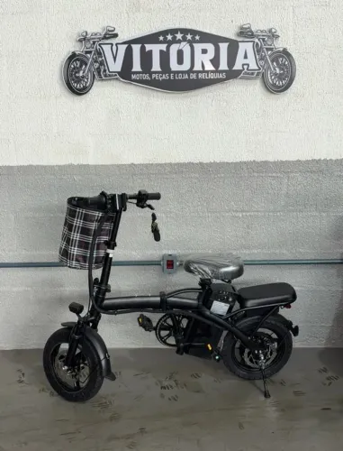 bicicleta elétrica 480W preta