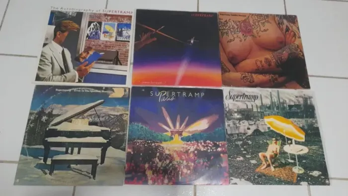 LP Supertramp - Lote com seis álbuns do Supertramp