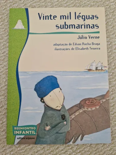 Livro Vinte mil léguas submarinas - Júlio Verne - Ed. Scipione