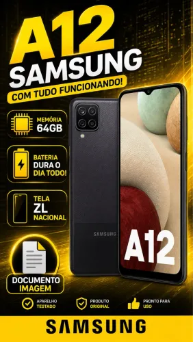 A12 PERFEITO, COM NOTA E APENAS 3 MESES DE USO