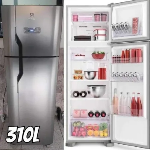 Geladeira aço inox semi nova