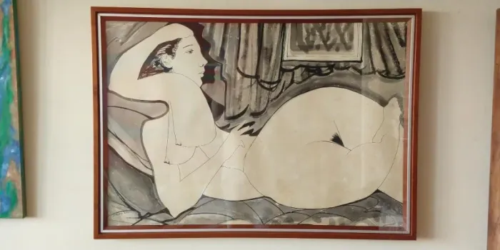 Lindo quadro de importante artista de Olinda - Delano, '84