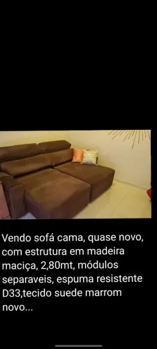 Sofá cama SEMINOVO IMPECÁVEL 
