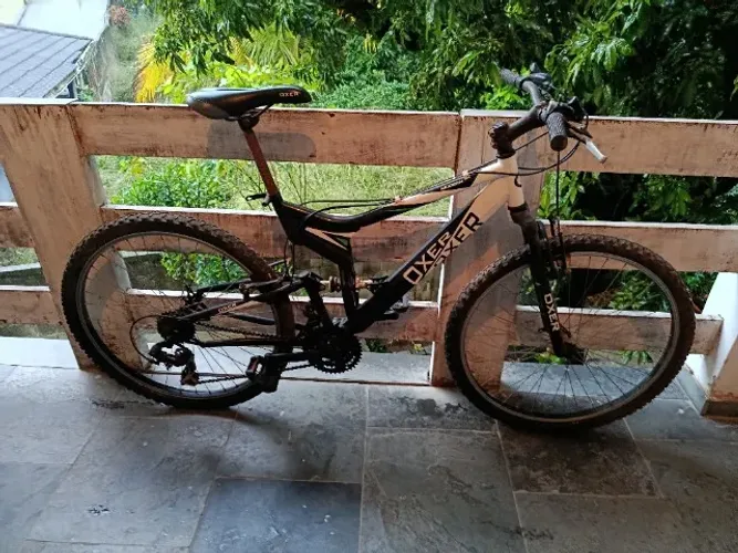 Bicicleta Oxer Aro 26 Dupla Suspensão - Shimano 21V (Para Revisar)