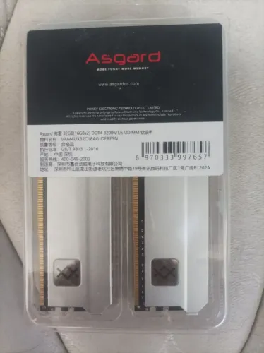 Memoria ram Asgard 16GB 3200 MHz dois pentes 