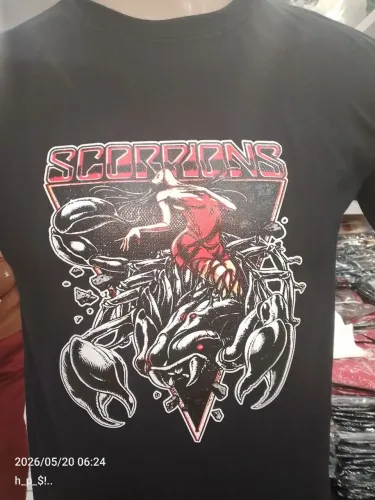 Estampa Scorpions disponível, a partir de duas unidades...?