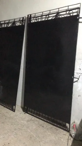 Portão pra garagem reforçado 2 bandas completo entrega grátis