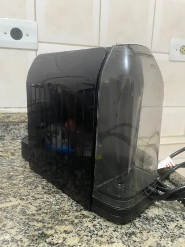 Cafeteira 3 corações preta