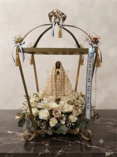 Berlinda Decorativa em Ferro / Metálica (Artesanal)