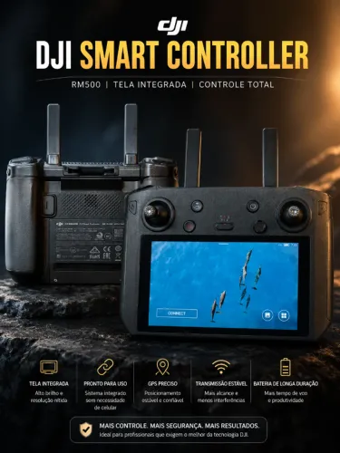 Controle remoto drone DJI Rc Pro RM500 com HDMI
