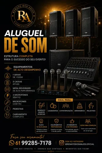 Aluguel de som 