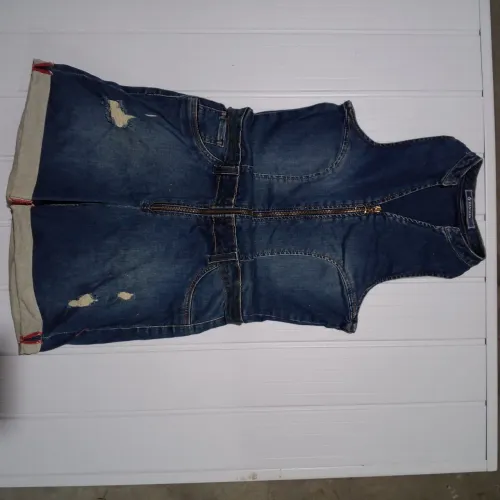 Macaquinha jeans feminina Macacão feminino jeans