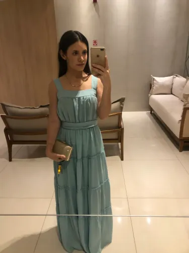 Vestido longo de festa
