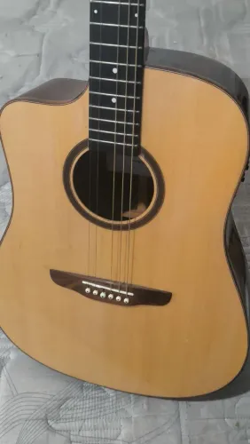 Violão rozini rx320 premium, elétrico - canhoto